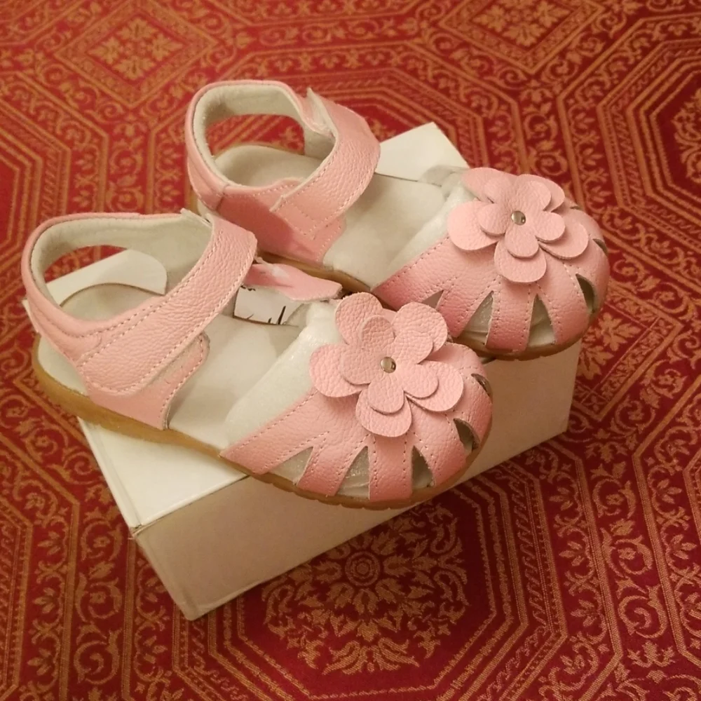 🆕️Girls genuine leather sandals